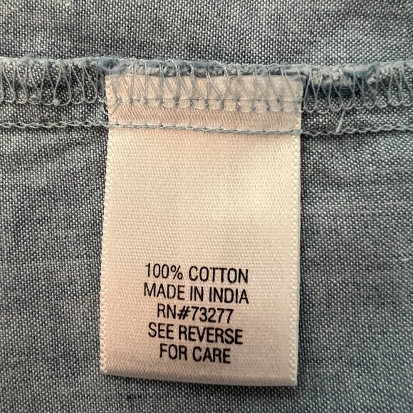 Sonoma Life+Style Weathered Denim Sleeveless Top, XL - Boho Chic! - Picture 10 of 12